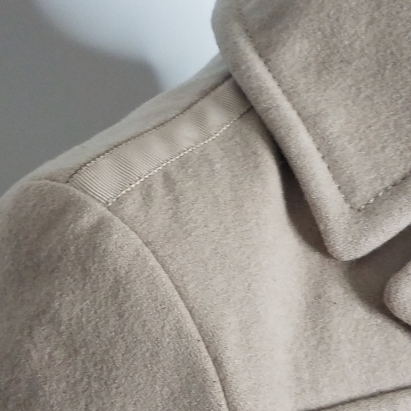 Kenneth Cole Cream Wool Blend Peacoat 2P - Picture 4 of 9